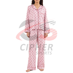 Ropa de noche Precio al por mayor Mujeres Sexy Mujeres Conjunto corto Ropa de dormir Conjunto de pijama de satén Pijamas Mujeres Precio barato para la venta - Product Image 1