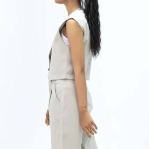 Chaleco de algodón ecológico de bambú para uso activo, secado rápido, antiolor, adecuado para gimnasio y actividades al aire libre - Product Image 3