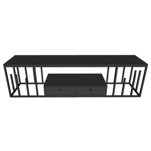 Soporte de TV Industrial Contemporáneo con Estructura de Hierro y MDF para Sala de Estar - Product Image 6
