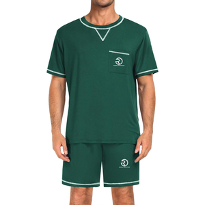 Nouveau Style t-shirt ensemble court sur mesure deux pièces t-shirt ensemble court course vêtements de sport hommes ensembles d'été - Product Image 4