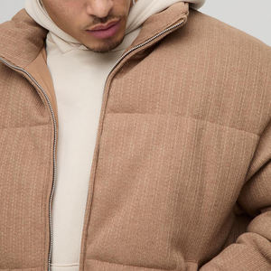 Chaqueta Acolchada de Alta Calidad para Hombre, Color Beige Claro y Marrón, para Invierno, Nuevo Diseño Moderno, Varios Colores, Chaqueta Acolchada de Invierno Acogedora - Product Image 3