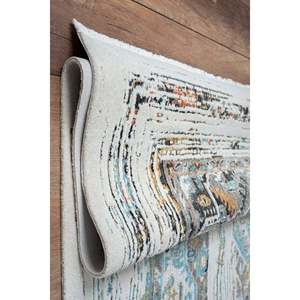 Tapis d'intérieur multicolore moderne HL004 de Netline Home Depot, 100 % polyester, anti-peluches, facile à nettoyer, durable pour la chambre à coucher et le bureau - Product Image 1