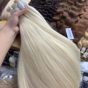 Hot 2025 Blonde Droite En Vrac Extensions De Cheveux Humains Qualité Premium Remy Grade Briquet Teinture 100g Fournisseur Vietnamien Prix - Product Image 1