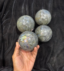 Natural High Quality Full Flashy Labradorite Sphere <b>Crystal</b> <b>Ball</b> Polished Healing Stone Home Decoration - Product Image 6