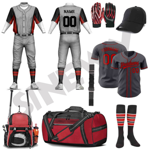 Pack promotionnel : Maillot de baseball personnalisé par sublimation – Uniforme vierge personnalisable pour baseball et softball - Product Image 1