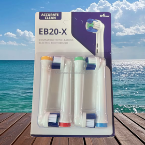 High Quality Nylon Soft Bristle <b>Toothbrush</b> <b>Head</b> 16pcs Fits Rechargeable Electric <b>Toothbrush</b> for Hotel & Household Use - Product Image 2