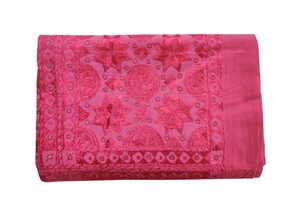 Indian Hand-Stitched Cotton <b>Quilt</b> Coverlet Embroidered Mirror Work Bed Cover for Home Decor Bohemian Sofa Couch <b>Throw</b> Blanket - Product Image 2