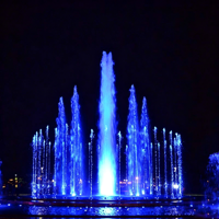 Fontaine musicale synchronisée à jets d'eau dansants, personnalisée, best-seller pour parcs aquatiques et centres commerciaux