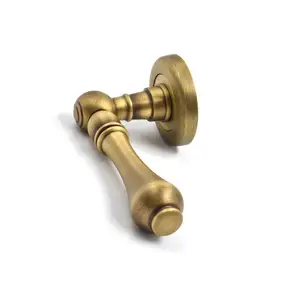 Handmade vintage brass door lever handle for home apartment interior bathroom sliding pull door handle furniture hardware custom