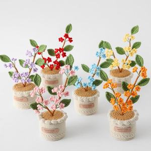 Planta Grande Tejida a Mano con Hilo de Copo de Nieve, Estilo Cielo Estrellado Creativo, para Interiores/Exteriores, Decoración para el Día de la Madre - Product Image 5