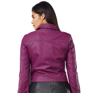 Chaqueta de piel auténtica personalizada para Mujer | Prendas de abrigo ajustadas clásicas para Mujer | Fábrica de proveedores al por mayor OEM ODM - Product Image 5