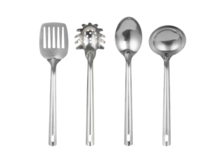 Tough Stainless Steel Tong Metal Portable <b>Travel</b> Serving Utensil Set with Silver Finishing for Restaurant Dinner Parties - Product Image 2