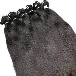 ผมต่อจากคนเวียดนามแบบดิบ100% ผ้าตรงธรรมชาติหลากสี1B - Product Image 4