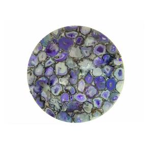 Decoración moderna para el hogar, mezcla martillada de ágata, losa de piedra de café, arte de comedor Popular, encimeras de tocador de origen directo, tapas de mesa - Product Image 1