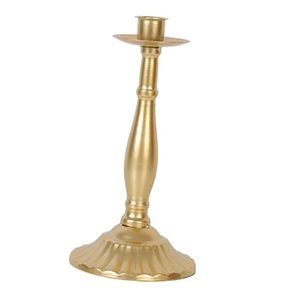 Portavelas decorativo hecho a mano de Metal chapado en oro soporte de vela de hierro decoración del hogar soporte de vela - Product Image 3