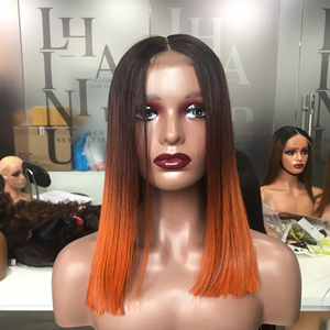 LINU para Peluca de Encaje Frontal Vietnamita Virgen, Doble Trama, 250% de Densidad, Base de Encaje HD Transparente, Larga, Marrón Miel Arcoíris - Product Image 3