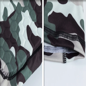 Camiseta de camuflaje para hombre transpirable 90% poliéster 10% Spandex camisa de compresión verano gimnasio sudor absorbente ropa protectora para correr - Product Image 5