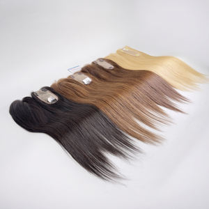 VENTA FLASH Extensiones de cabello humano vietnamita Remy de alta calidad Topper recto natural Listo para enviar - Product Image 6