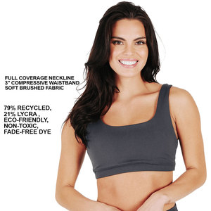Women gym sports <b>bra</b> custom <b>stretch</b> fit breathable fabric oem yoga fitness top suitable for activewear branding and bulk supply - Product Image 4