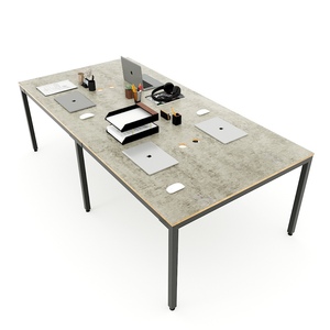 Mesa Minimalista para 4 Personas, 240x120cm, Madera Contrachapada, Patas Uconcept HBUC047 - Product Image 1