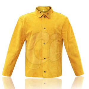 Veste de soudeur sur mesure en cuir de vachette avec col montant, service OEM de haute qualité – Meilleure vente de la saison printemps - Product Image 1