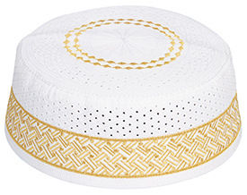 Gorros musulmanes de calidad premium para hombres oración musulmana tejida islámica musulmana Kufi tartán diseño oración gorras al por mayor - Product Image 2