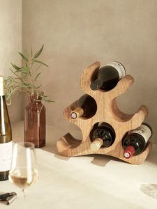 La mejor oferta, estante de madera para vino, exhibición, encimera, botella de almacenamiento, soporte para vino para Bar, restaurante, Hotel y decoración del hogar - Product Image 6