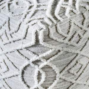 Hot Sale Handmade Modern Wool <b>Pouf</b> Ottoman Trendy Printed Floor Cushion Footrest for Living Room Decor Latest Design Furniture - Product Image 2