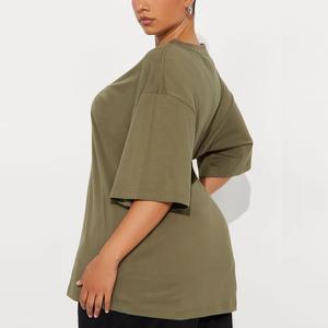 T-shirt unisexe adulte personnalisé en gros, 100 % coton, respirant, séchage rapide, écologique, grande taille, manches courtes - Product Image 4