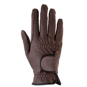 Guantes de equitación para hombre y mujer, guantes de tela de cuero, guantes ecuestres, superventas, venta completa, guantes ajustables, servicio OEM - Product Image 2