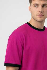 Summer sale High Quality Oversized Heavyweight Rib Neck Streetwear 230gsm Drop shoulder t shirt for men - Product Image 5