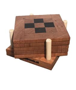 Posavasos de forma cuadrada de madera de la mejor calidad, posavasos decorativos de diseño único para tazas de café, posavasos para bebidas, accesorios para beber - Product Image 1