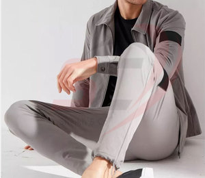 Survêtement de jogging unisexe en polyester 100% avec logo personnalisé, meilleure qualité, caractéristiques hivernales de maternité avec fermeture éclair pour hommes, motif uni - Product Image 5