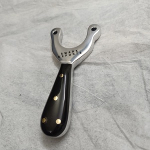 Tirachinas de aluminio hecho a mano con mango de cuerno de Búfalo, Catapulta de caza de calidad superior, tirachinas fuerte y duradera para exteriores - Product Image 3