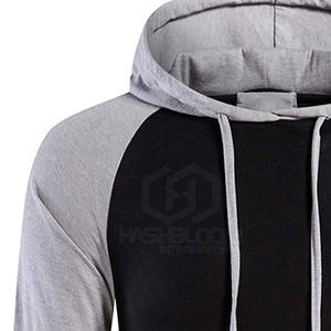 เสื้อมีฮู้ดสำหรับผู้ชายผ้าโพลีเอสเตอร์ฤดูหนาวสีพื้นพิมพ์ลายพัฟมีซิปแบบสวมหัว - Product Image 4