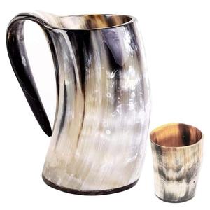 Authentic Eco-Friendly Viking Horn <b>Mug</b> Handmade Buffalo Horn Food Grade Medieval Style Religious Feng Shui Animal Beer <b>Mug</b> - Product Image 4