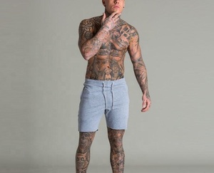 100% Soft Cotton Wool French Terry <b>Shorts</b> High Quality Long Straps Sweat Heavyweight <b>Knee</b>-<b>Length</b> Fleece <b>shorts</b> - Product Image 5