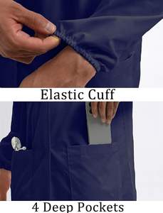 Venta caliente sarga algodón Doctor abrigo Hospital uniformes disfraces transpirable médico Dental laboratorio abrigos OEM al por mayor abrigos de moda - Product Image 5