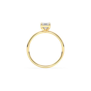 REYES Sparkling 14K oro sólido HPHT CVD Lab Grown Diamond Solitaire Ring joyería sostenible de lujo para aniversario de bodas - Product Image 5