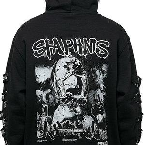 Sudaderas con capucha sólidas de mezcla de algodón de calidad Premium para hombre, logotipo personalizado, impresión Digital completa, secado rápido, transpirable, invierno, 2026 - Product Image 6