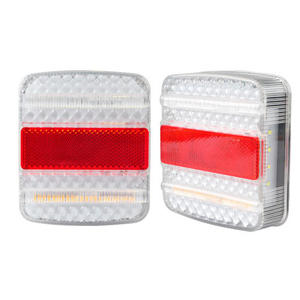 12-24V 7Pin prise européenne dépanneuse <span class=keywords><strong>remorque</strong></span> <span class=keywords><strong>feu</strong></span> arrière réflecteur d'urgence <span class=keywords><strong>gauche</strong></span> droite tourner lumière IP66 LED feux arrière - Product Image 2