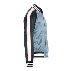 Service OEM – Blouson universitaire personnalisé en satin pour homme, haute qualité, avec col montant, idéal pour l'hiver, placement du logo sur le devant - Product Image 3