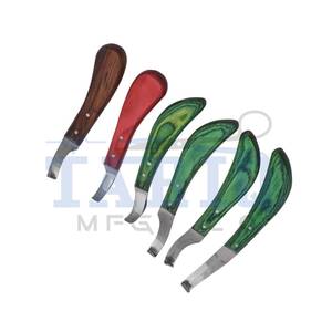 Cuchillo de pezuña de herrador de acero inoxidable herramienta de recorte de pezuña de caballo veterinario de TARIQ MFG CO CE ISO EU - Product Image 3
