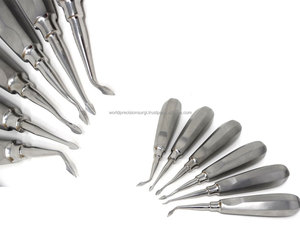 Kit d'Extraction Dentaire Manuel Ergonomique 6 Pièces en Acier Inoxydable avec Pointe Concave pour Chirurgie Orale et Luxation des Racines - Product Image 2