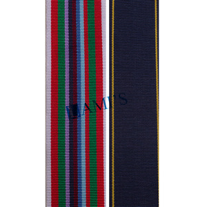 High Quality Water Mylar Fabric Ceremony Uniform Ribbon & <b>Braids</b> Thread-Type Fabric <b>Accessories</b> Wholesale Medal Ribbon - Product Image 3