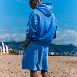 Ropa de calle personalizada de algodón lavado con ácido para hombre, Conjunto de sudadera corta con estampado DGT de talla grande, diseño personalizado para verano invierno con logotipo - Product Image 2