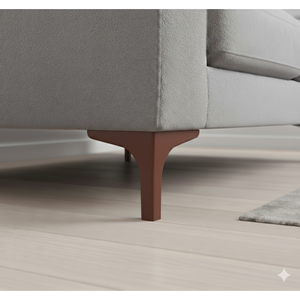 Pieds de meubles en plastique brun en forme de T de 10 cm, design minimaliste pour canapé, lit, chaise, armoire, meuble TV, installation facile pour la maison - Product Image 5