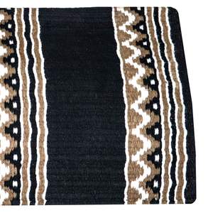 Couverture de selle western en laine pour chevaux logo personnalisé tapis d'équitation cowboy fait main spectacle qualité respirant tack trail ranch doux - Product Image 6