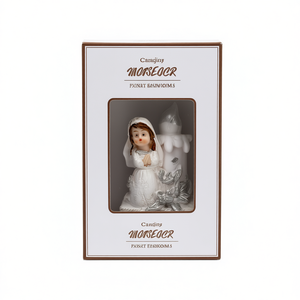 Figura de Comunión para Niñas de 8 a 13 Años, 5.8x8.5 cm, Resina, Decoración Religiosa Elegante, Bolsa de 12 Piezas - Product Image 2