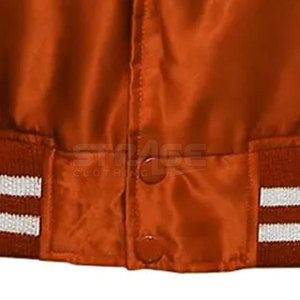 Chaqueta Universitaria de Invierno de Satén de Alta Calidad OEM con Cuello Alto y Logotipo Frontal, Hecha a Medida, Ecológica y de Secado Rápido para Hombre - Product Image 5